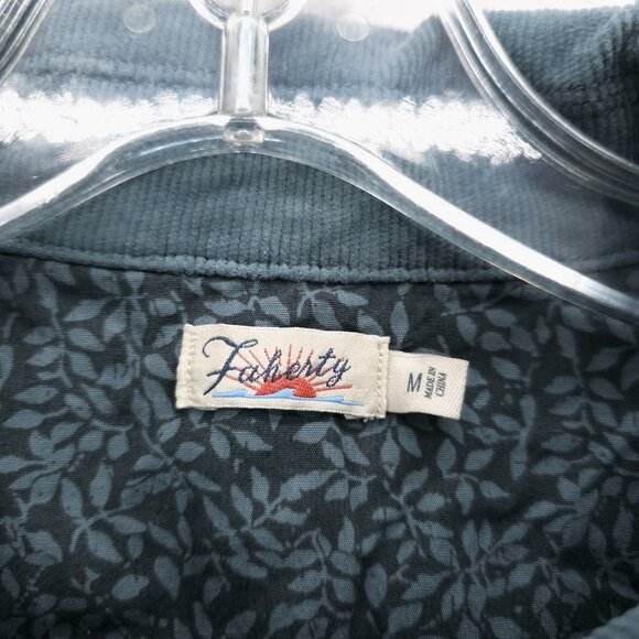 FAHERTY Michelle Dress Blue Corduroy Organic Cotton Lyocell Stretch EUC MEDIUM - Picture 6 of 9